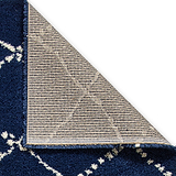 Webster Navy Blue Diamond Two Toned Rug