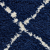 Webster Navy Blue Diamond Two Toned Rug