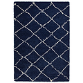 Webster Navy Blue Diamond Two Toned Rug from Roseland Furniture