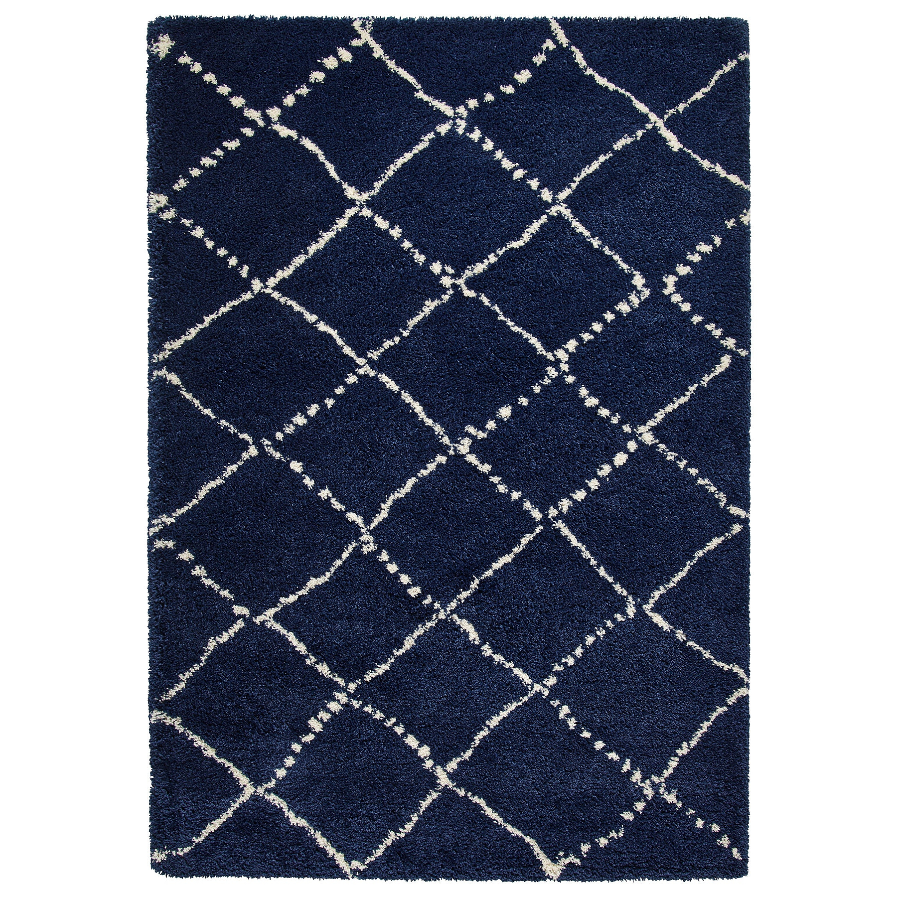 Webster Navy Blue Diamond Two Toned Rug from Roseland Furniture