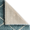 Webster Teal Diamond Two Toned Rug