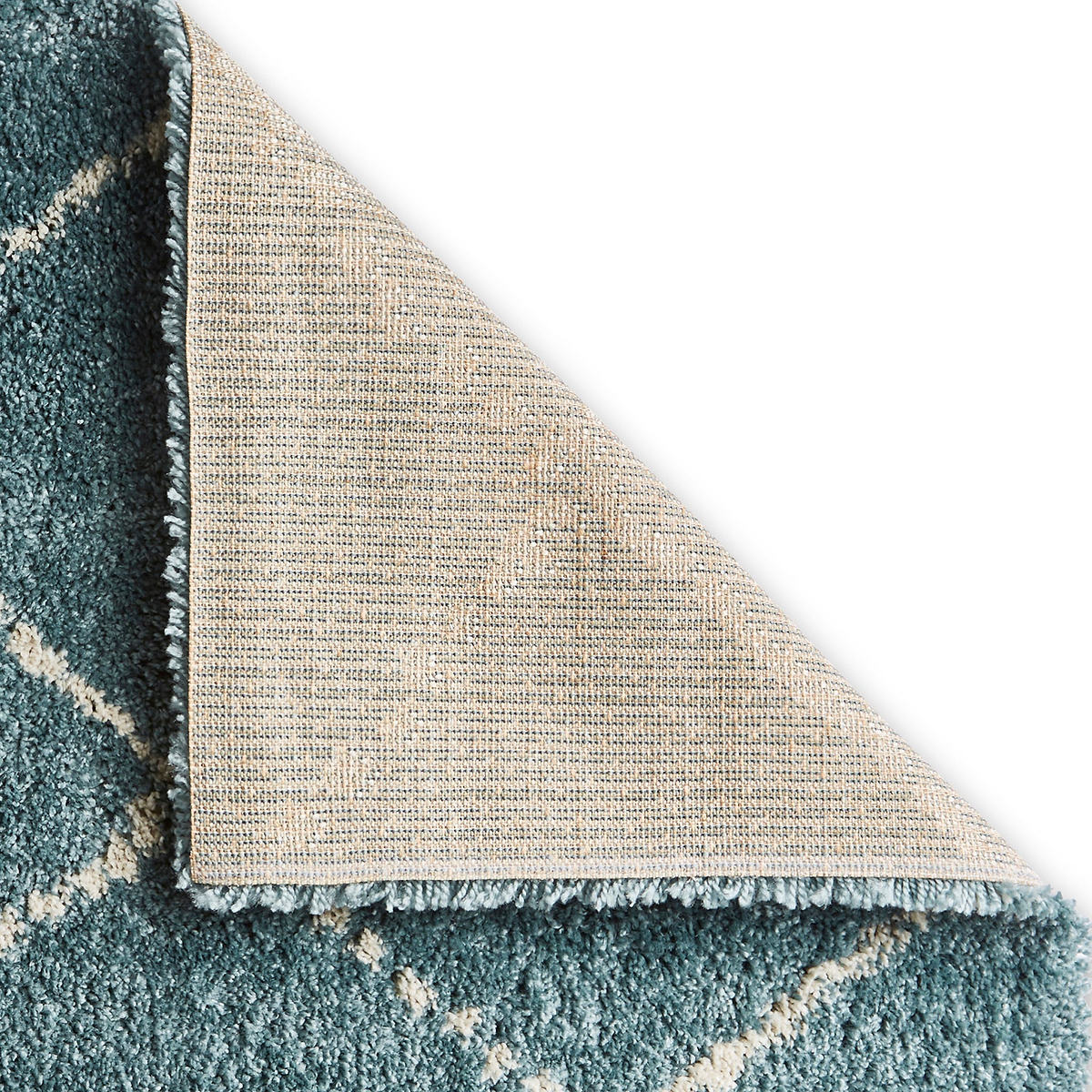 Webster Teal Diamond Two Toned Rug