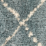 Webster Teal Diamond Two Toned Rug