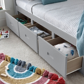 Wilson Wooden 3 Dawer Bed Frame Grey from Roseland Furniture