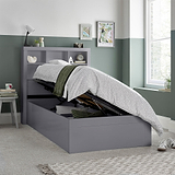 Cooper Wooden Ottoman Storage Bed Frame Grey from Roseland Furniture