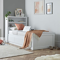 Emelia Wooden 3 Drawer and Shelving storage Bed Frame White from Roseland Furniture