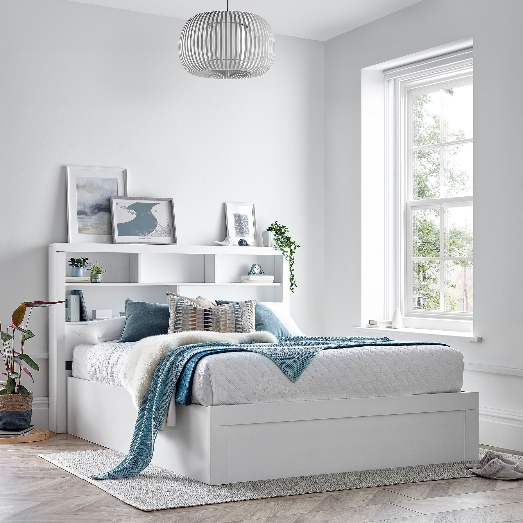Parson Wooden Storage Ottoman Bed Frame Double from Roseland Furniture