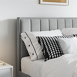 Marilyn Velvet Ottoman Storage Bed Grey Double from Roseland Furniture