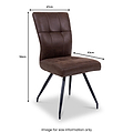 Sutton Faux Leather Dining Chair Group1 from Roseland Furniture