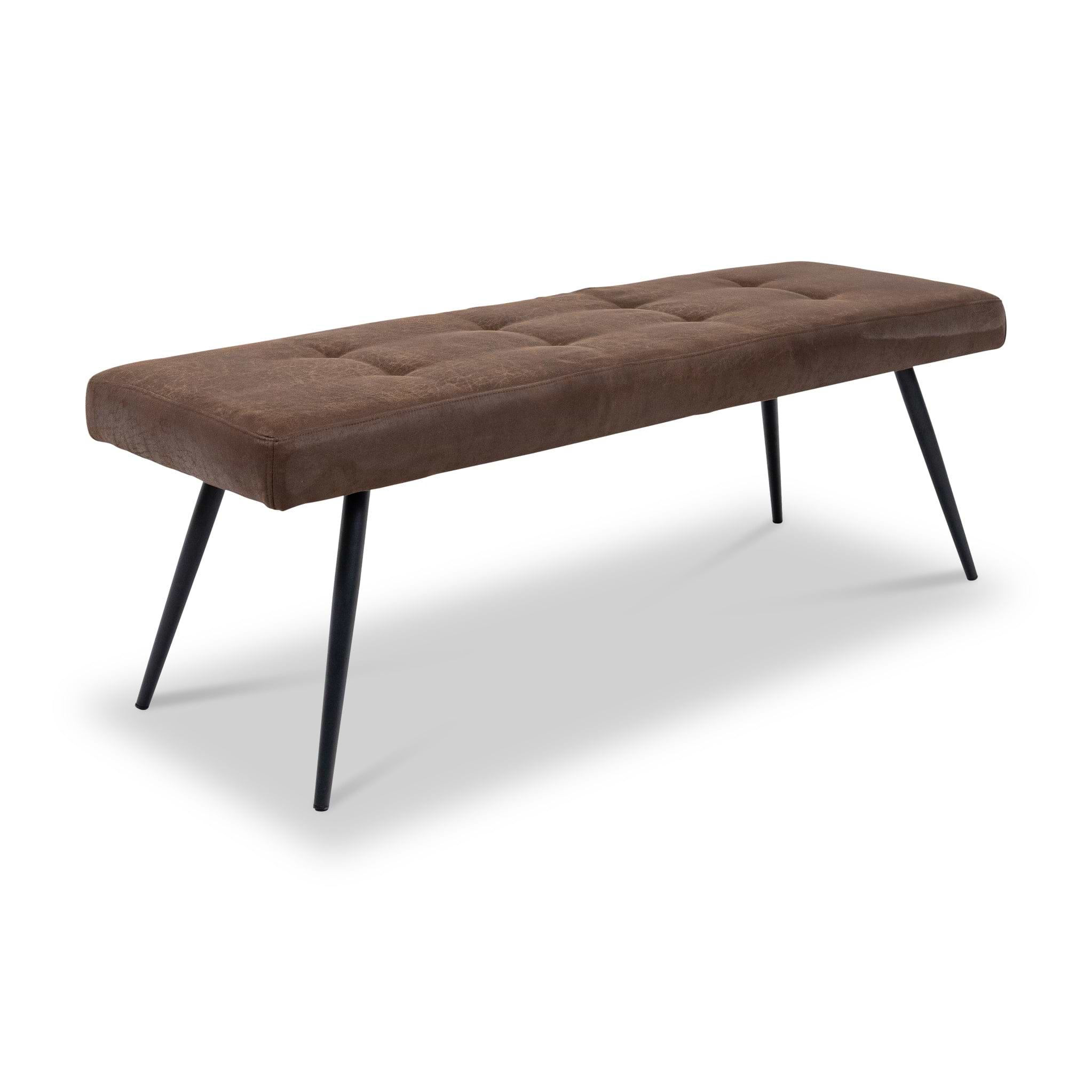 Sutton Faux Leather Dining Bench Dims from Roseland Furniture