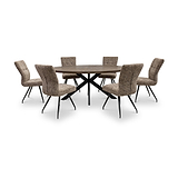 Haden 180cm Oval Dining Table Dims from Roseland Furniture