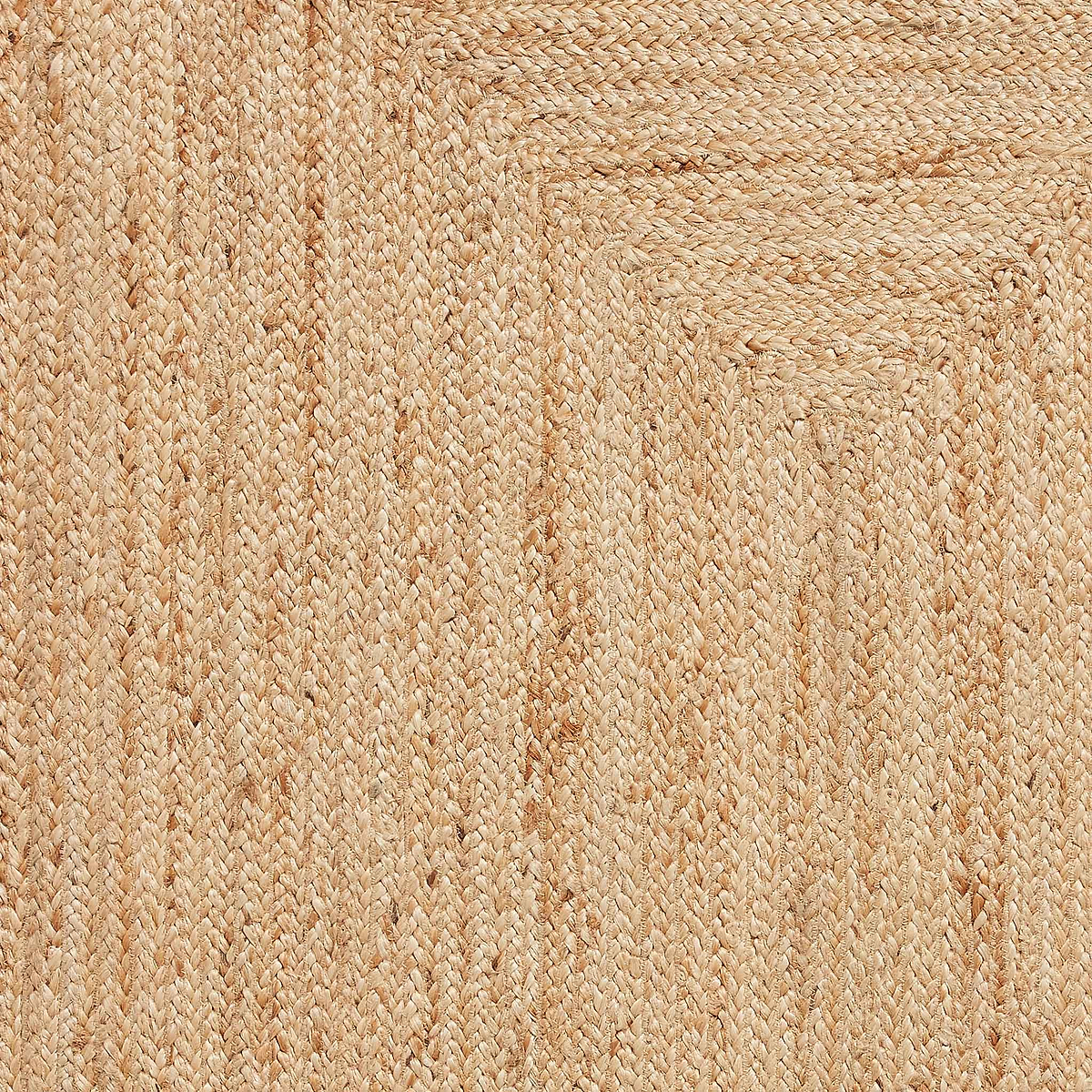 Chesney Round Jute Scalloped Edge Natural Rug from Roseland Furniture