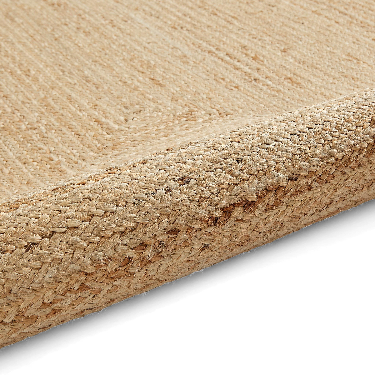 Chesney Round Jute Scalloped Edge Natural Rug from Roseland Furniture