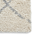 Durham Cream Berber Diamond Shaggy Rug