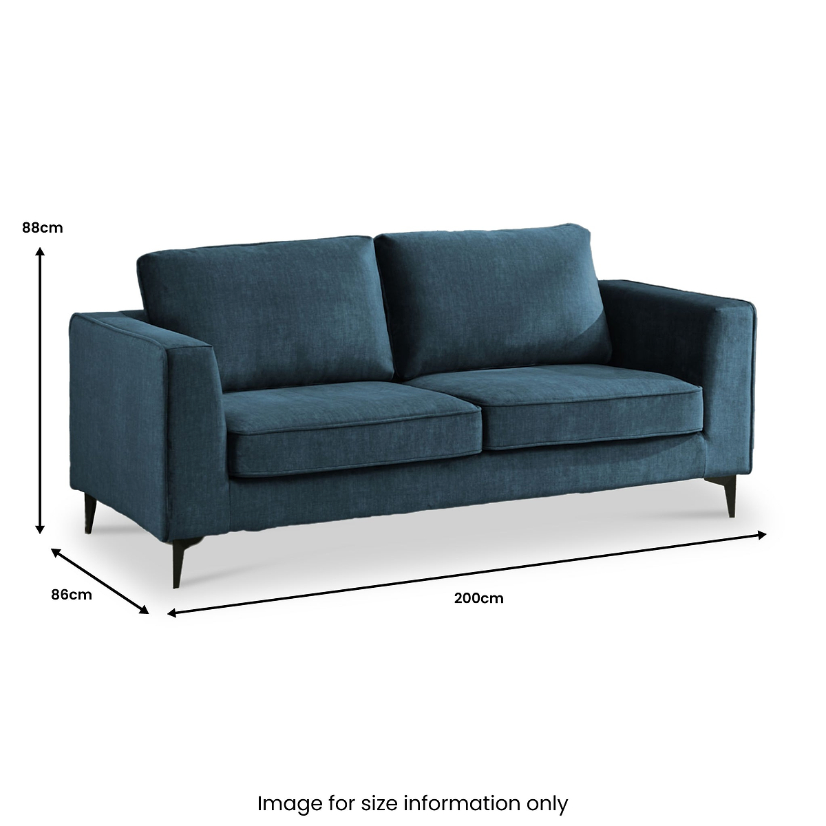 Larkin 3 Seater Sofa Ocean from Roseland Furniture