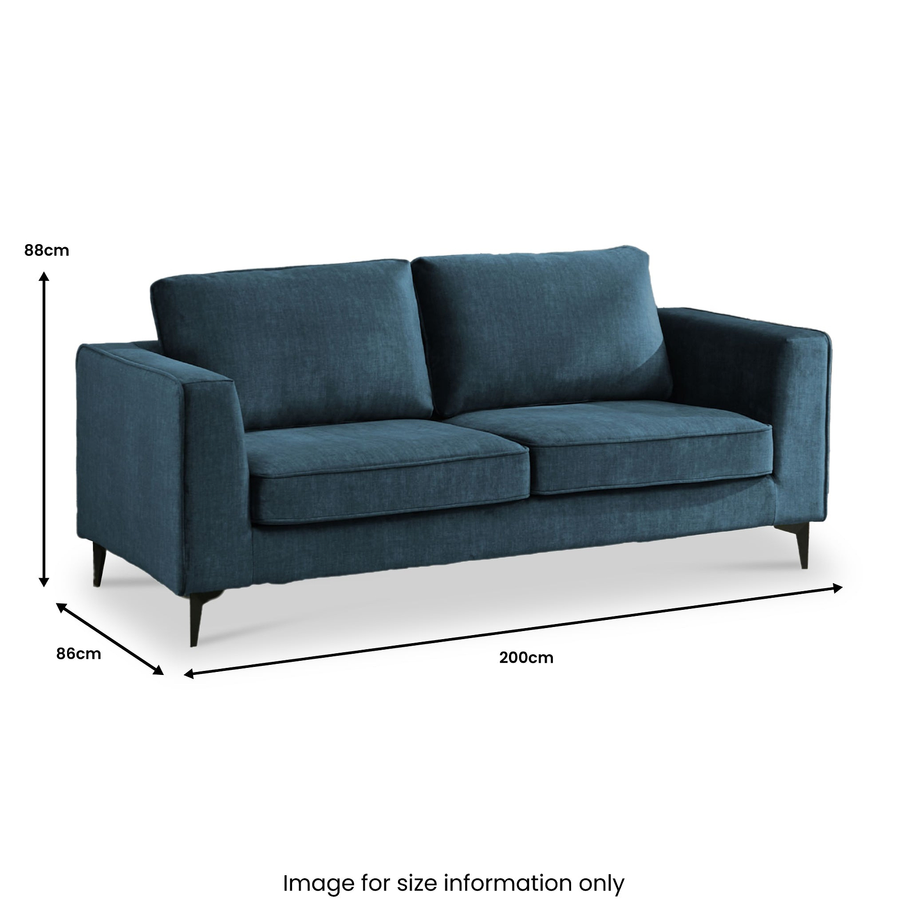 Larkin 3 Seater Sofa Ocean from Roseland Furniture