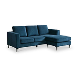 Larkin 3 Seater Chaise Sofa Ocean from Roseland Furniture