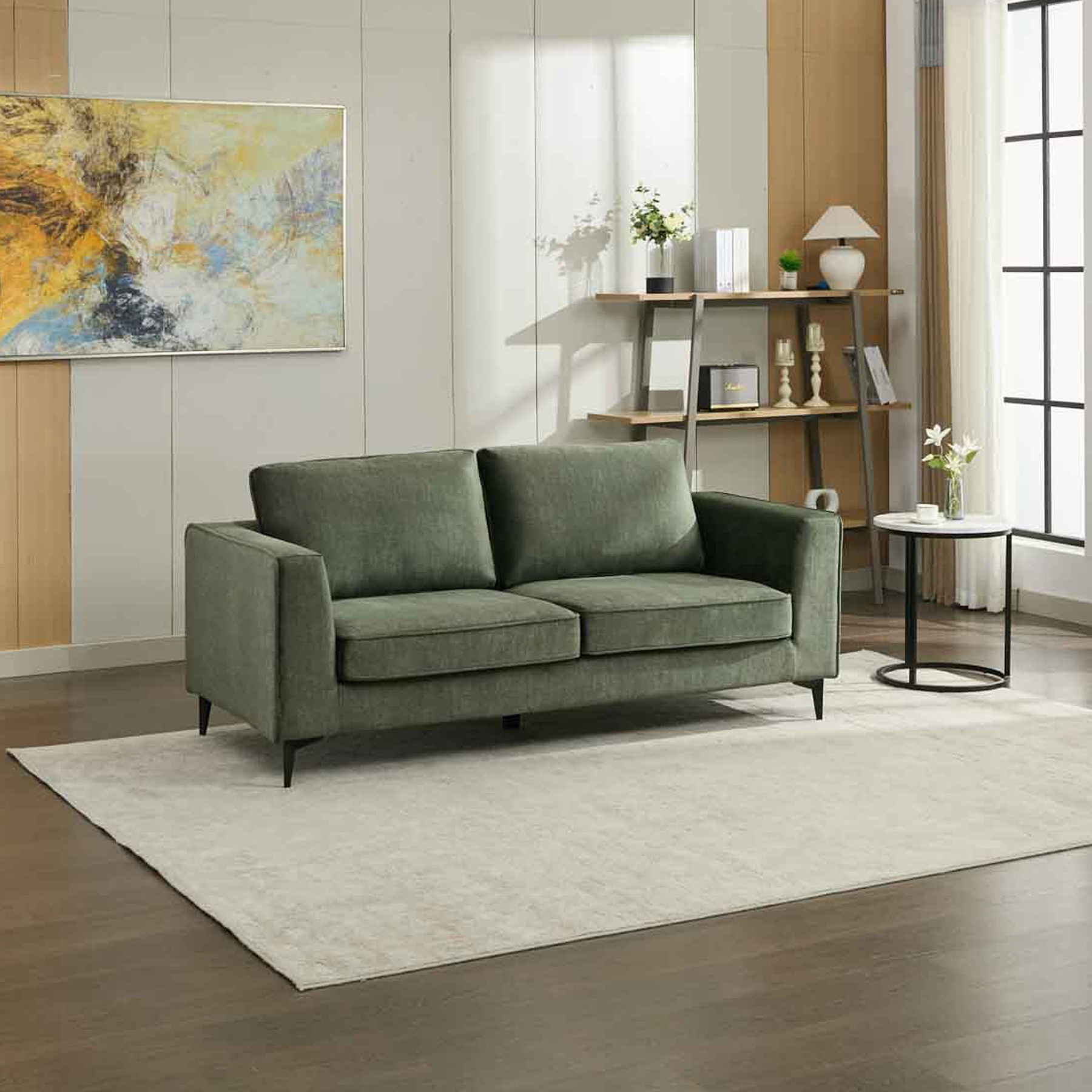 Larkin 3 Seater Sofa Moss from Roseland Furniture