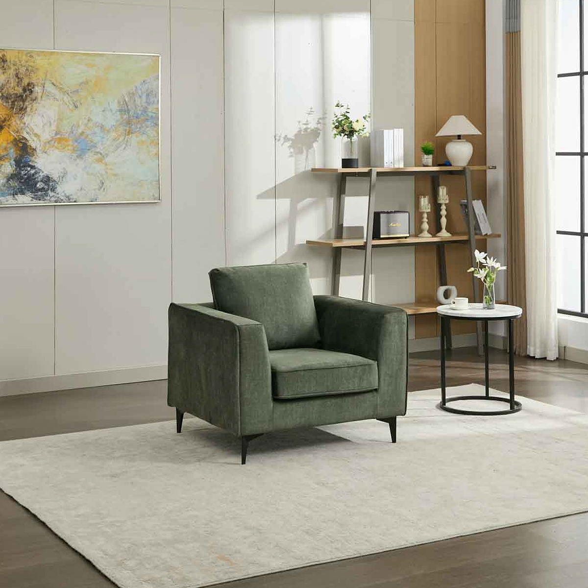 Larkin Armchair Moss from Roseland Furniture