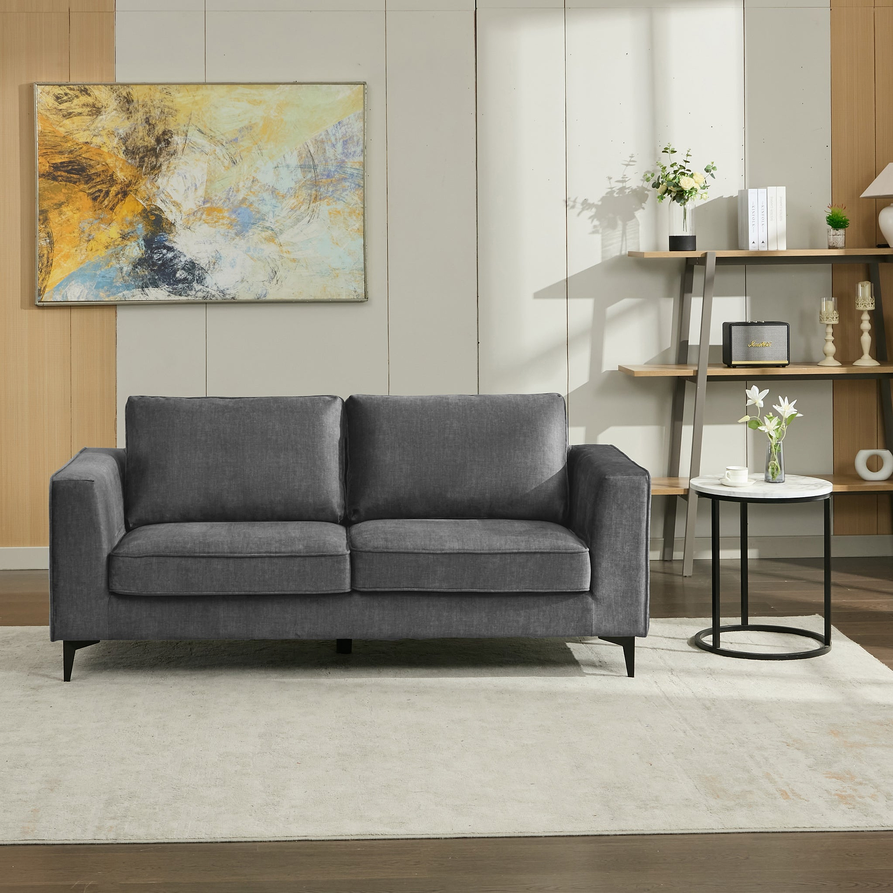 Larkin 3 Seater Sofa Graphite from Roseland Furniture