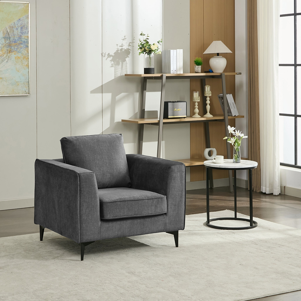 Larkin Armchair Graphite from Roseland Furniture