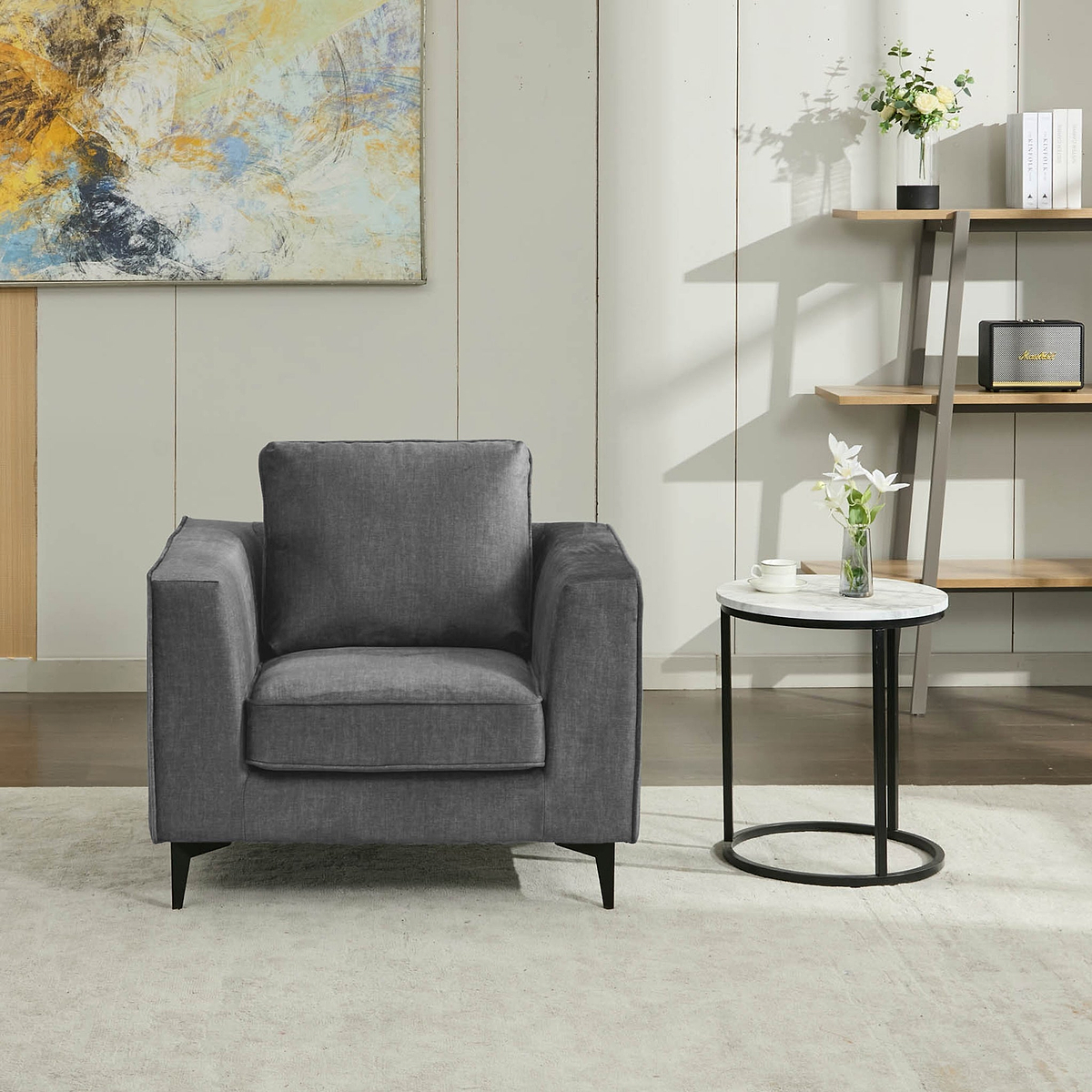Larkin Armchair Graphite from Roseland Furniture