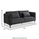 Ellison Piped 3 Seater Sofa from Roseland Furniture