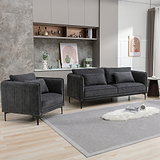 Ellison Piped 3 Seater Sofa from Roseland Furniture