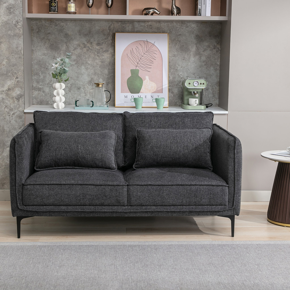Ellison Piped 2 Seater Sofa Dims from Roseland Furniture