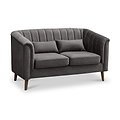 Lucille Velvet 2 Seater Sofa Dims from Roseland Furniture