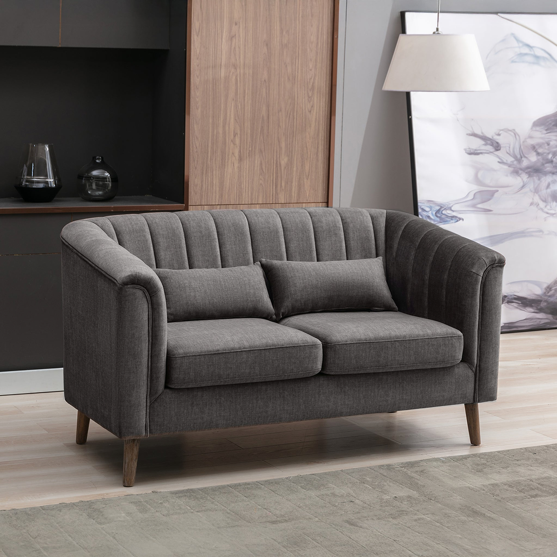 Lucille Velvet 2 Seater Sofa Dims from Roseland Furniture