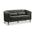 Lucille Velvet 3 Seater Sofa Moss from Roseland Furniture