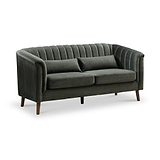 Lucille Velvet 3 Seater Sofa Moss from Roseland Furniture