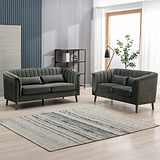 Lucille Velvet 3 Seater Sofa Moss from Roseland Furniture