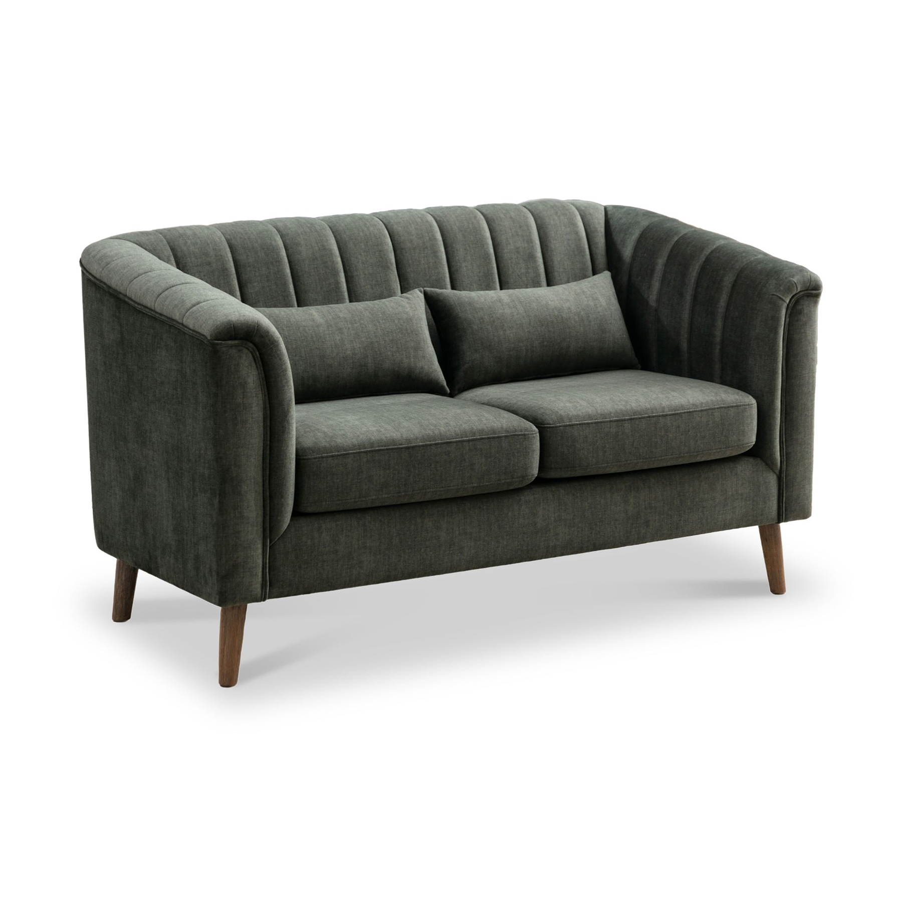 Lucille Velvet 2 Seater Sofa Moss from Roseland Furniture