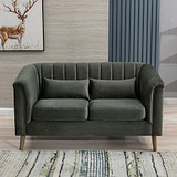 Lucille Velvet 2 Seater Sofa Moss from Roseland Furniture