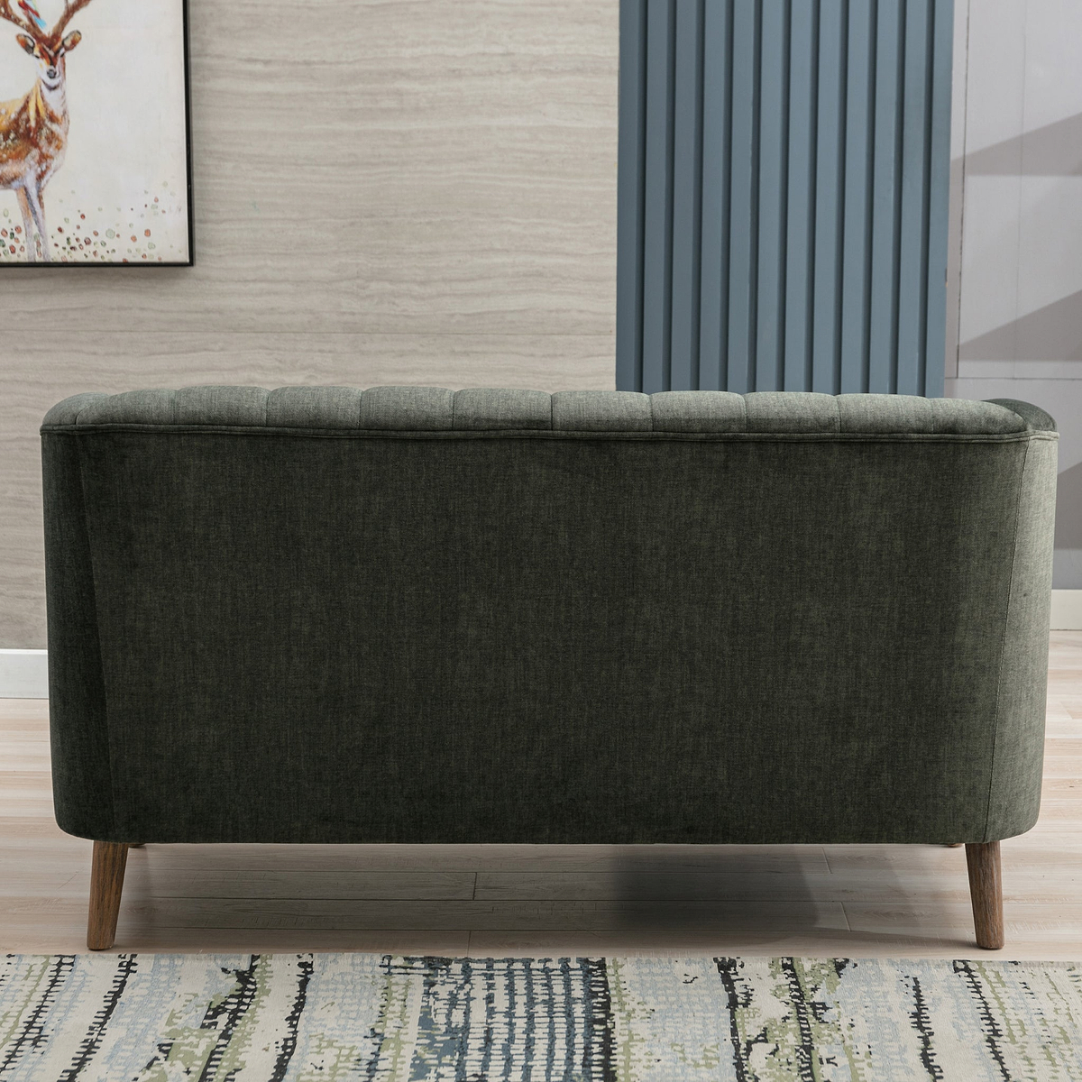 Lucille Velvet 2 Seater Sofa Moss from Roseland Furniture