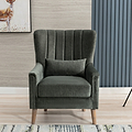 Lucille Velvet Armchair Moss from Roseland Furniture