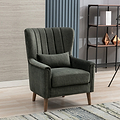 Lucille Velvet Armchair Moss from Roseland Furniture