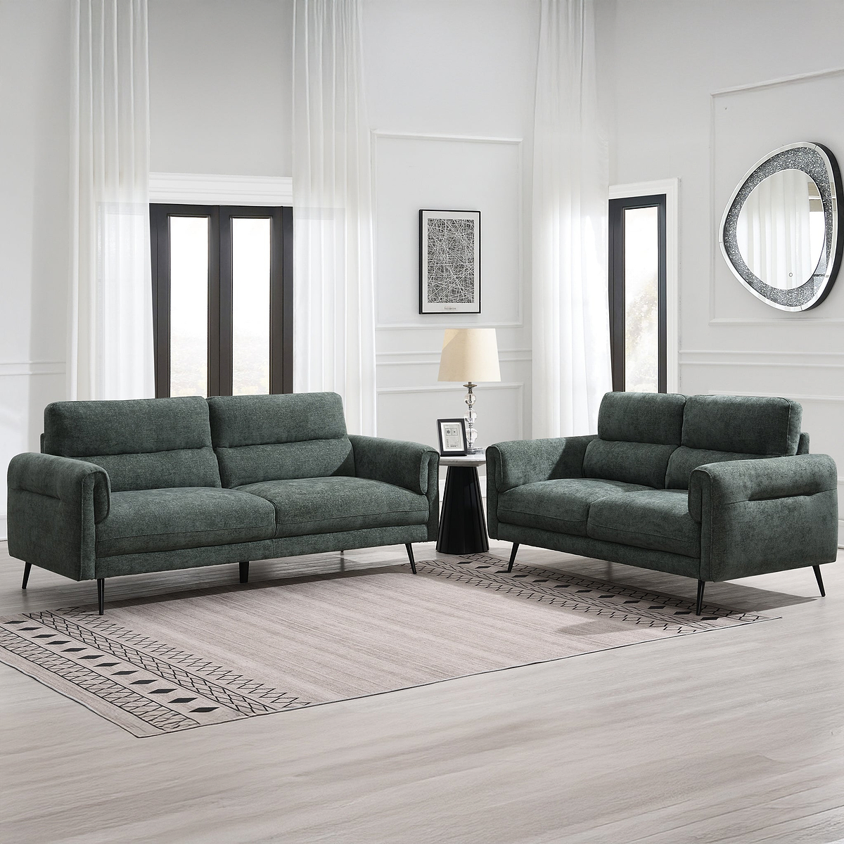 Lindell 3 Seater Sofa Moss from Roseland Furniture