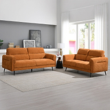 Lindell 3 Seater Sofa Gold from Roseland Furniture