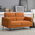 Lindell 2 Seater Sofa Gold from Roseland Furniture
