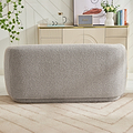 Sudsy Soft Boucle Curve 2 Seater Sofa Dims from Roseland Furniture