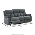 Carson Manual 3 Seater Recliner Sofa from Roseland Furniture