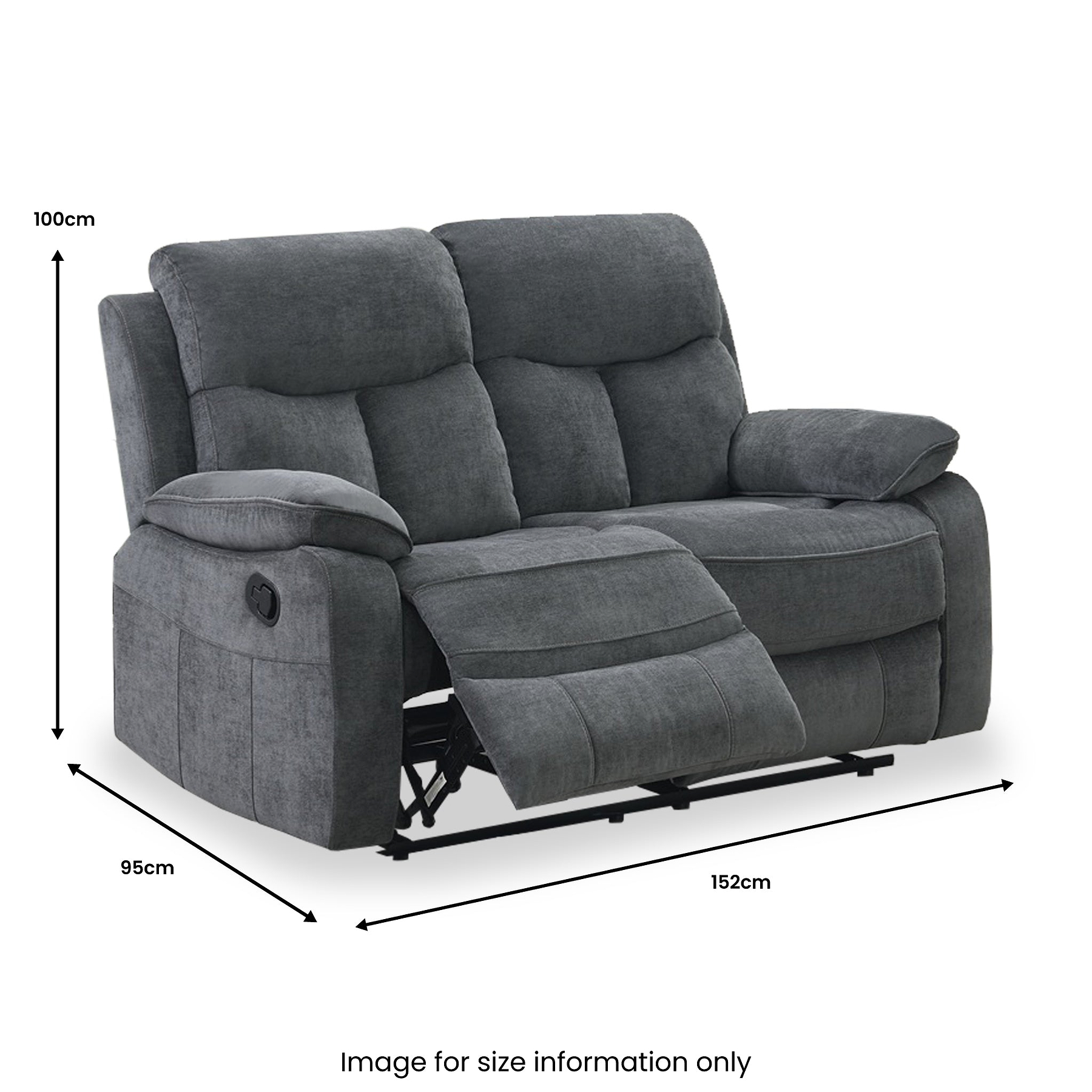 Carson Manual 2 Seater Recliner Sofa from Roseland Furniture