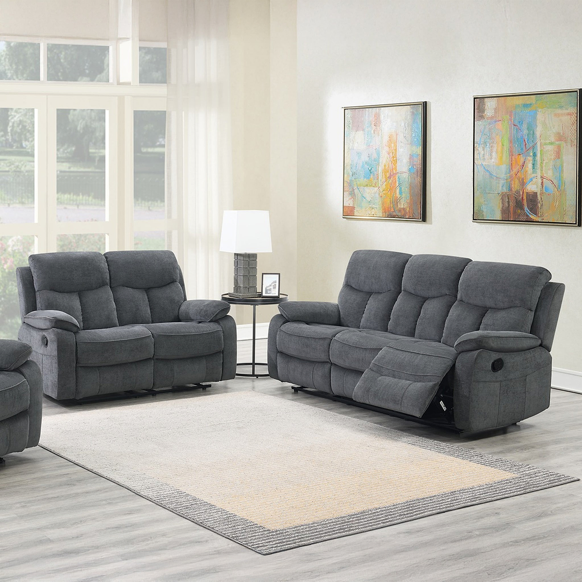 Carson Manual 2 Seater Recliner Sofa from Roseland Furniture
