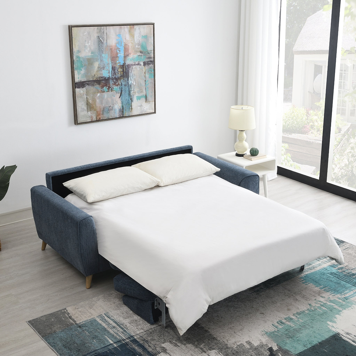 Miara Sofabed Blue from Roseland Furniture