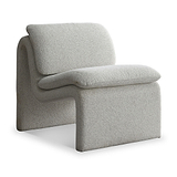 Celeste Sleek Curved Accent Chair from Roseland Furniture