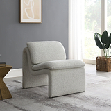 Celeste Sleek Curved Accent Chair from Roseland Furniture