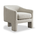 Bronte Boucle Curved Accent Chair from Roseland Furniture